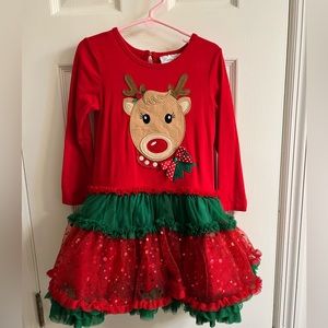 Rudolph Christmas Dress, size 4